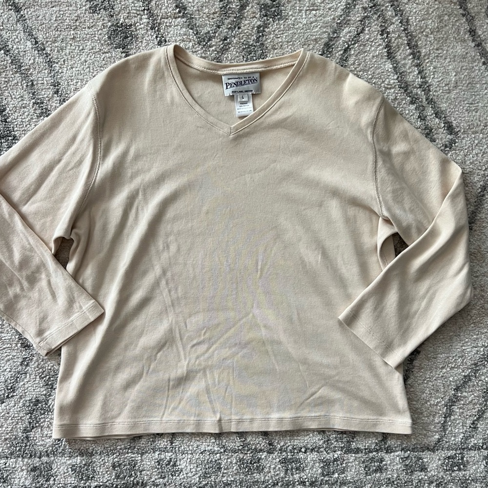 Like New Pendleton 100% Cotton Women’s 3/4 Sleeve Shirt (Large)